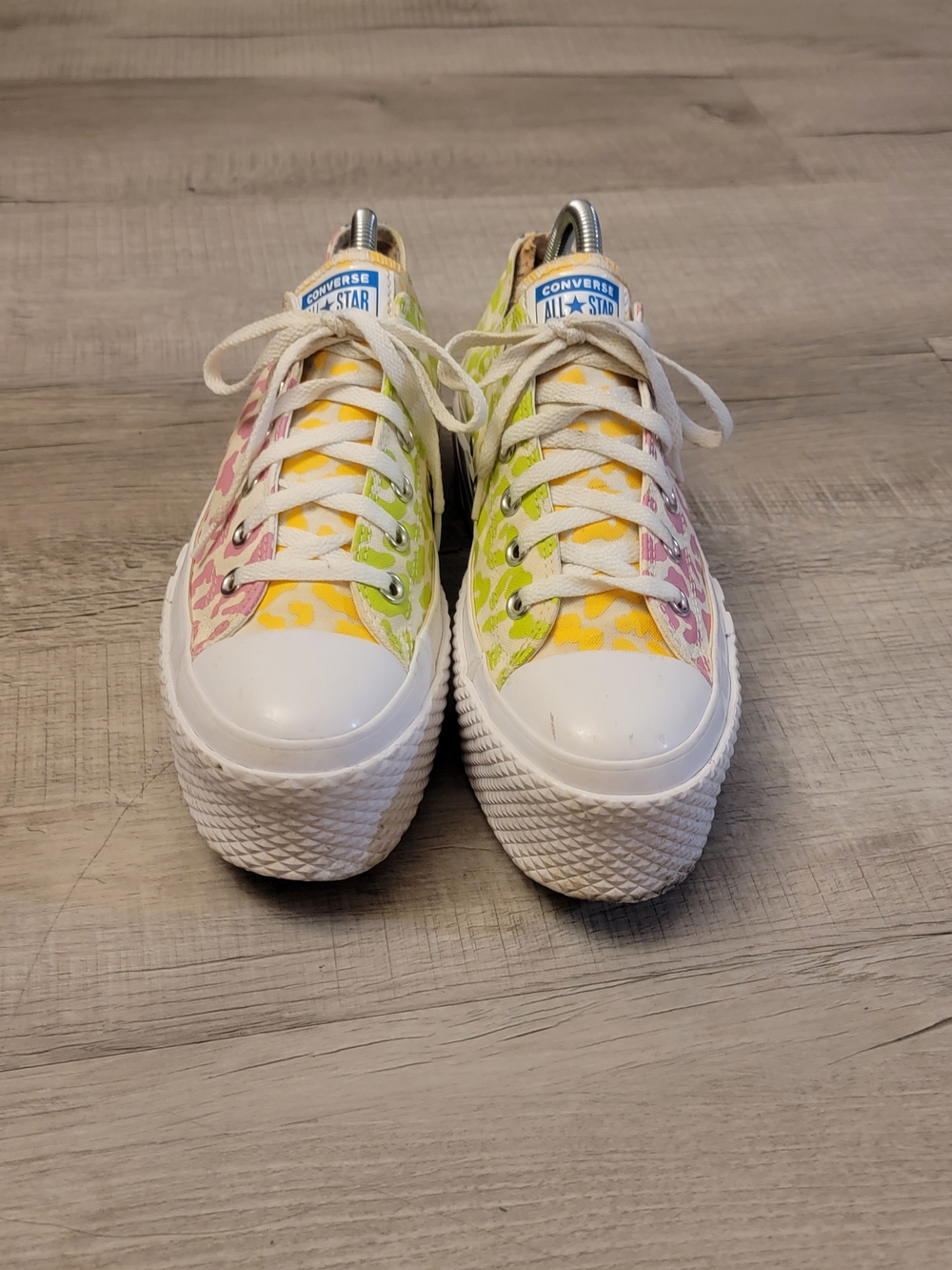 Converse Chuck Taylor Platform Low Top - Yellow Green Pink Leopard